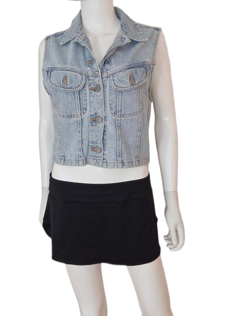 Banana Republic Denim Button Down Vest